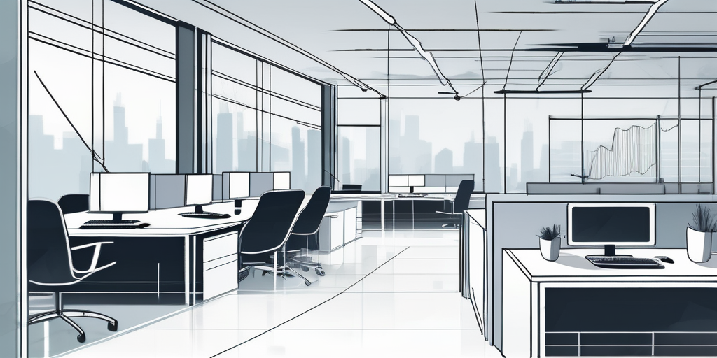 Modernes Buero mit schlanken Antennen fuer optimales Netzwerk durch Distributed Antenna System.